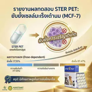(ของแท้!!) STER PET 1 แถม 1 (สเตอร์เพ็ท) - สารอาหาร ดูแลก้อนเนื้อ สมานแผลปะทุ และยับยั้งมะเร็ง 🐶😻