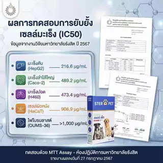 (ของแท้!!) STER PET 1 แถม 1 (สเตอร์เพ็ท) - สารอาหาร ดูแลก้อนเนื้อ สมานแผลปะทุ และยับยั้งมะเร็ง 🐶😻