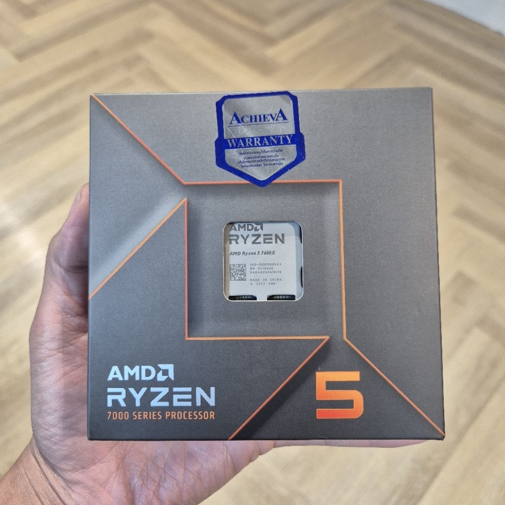 CPU AMD RYZEN 5 7600X 4.7GHz (SOCKET AM5)(ไม่มีพัดลมซีพียู)