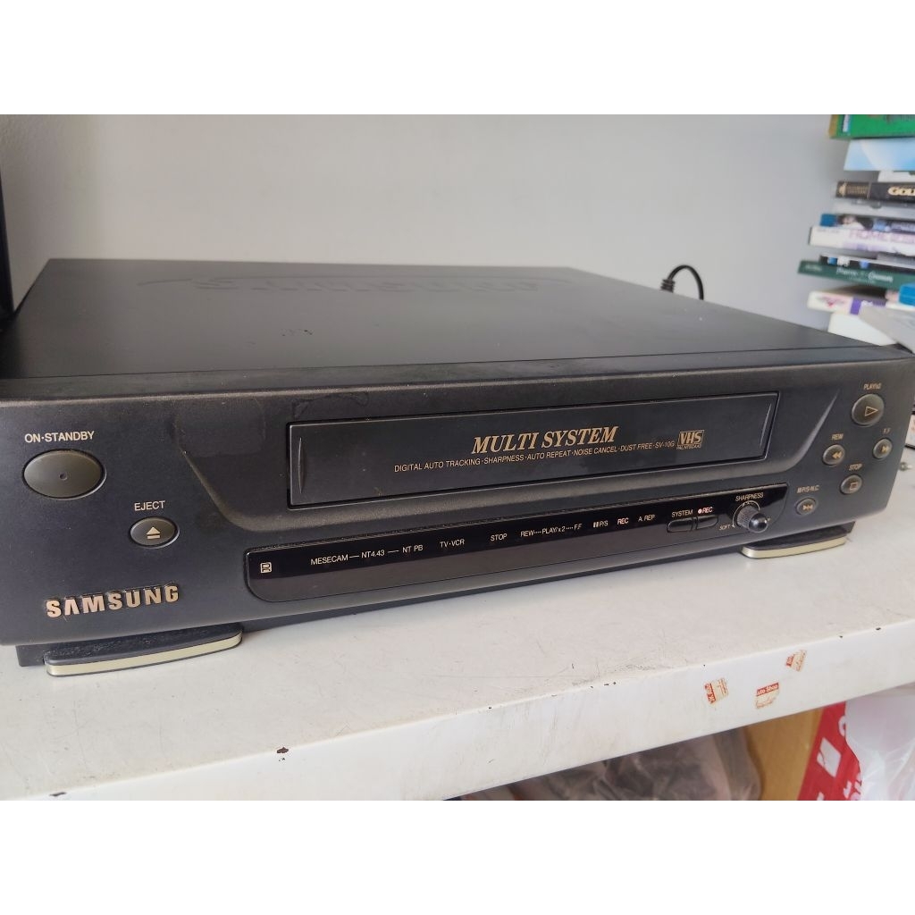 เครื่องเล่นวีดีโอSamsung VDO/VHS ระบบโมโน รุ่นSV-10G ใช้งานได้ปกติ