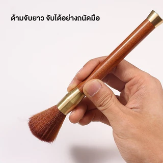 แปรงทำความสะอาด ปัดผงกาแฟ ด้ามไม้ ขนแปรงนุ่ม สำหรับทำความสะอาดกาน้ำชา อุปกรณ์ชงกาแฟ แปรงอเนกประสงค์ ขนาดพกพา สไตล์คาเฟ่