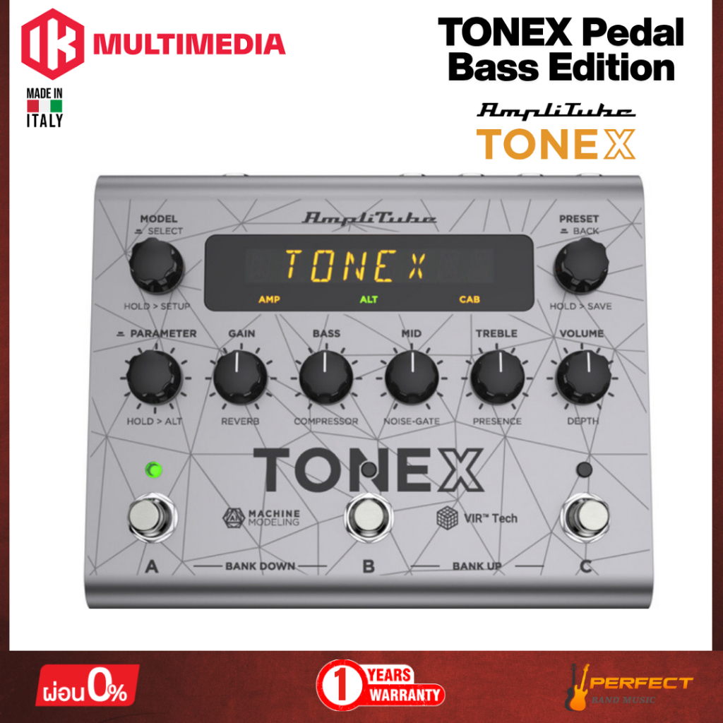 IK MULTIMEDIA TONEX Pedal Bass Edition เอฟเฟคกีตาร์เบส * กรุณาสอบถามก่อนสั่งซื้อ *
