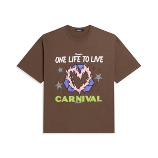 CARNIVAL CNVFW25T025BR ONE LIFE OVS T-SHIRT BROWN