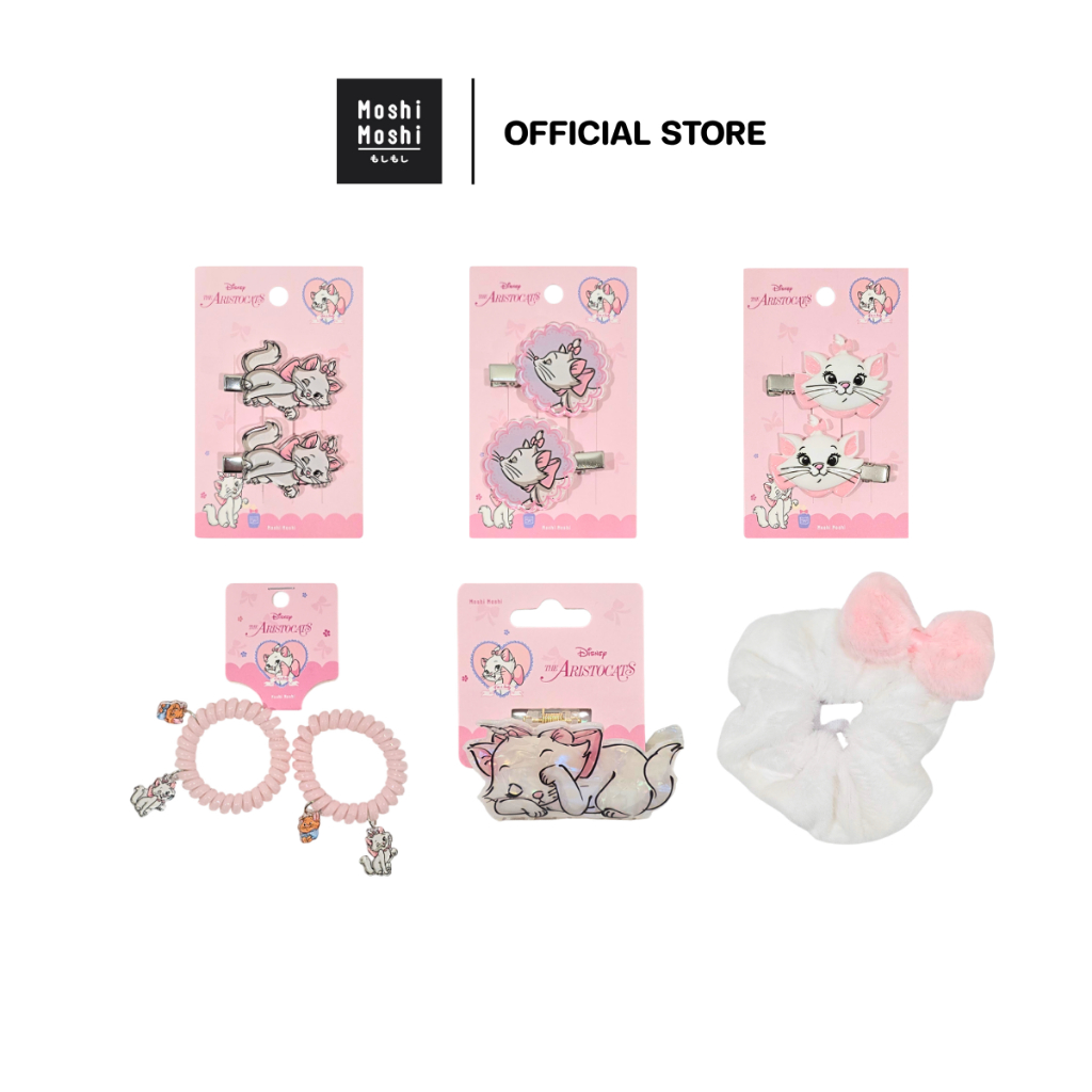 Moshi Moshi กิ๊บติดผม กิ๊บหนีบผม ยางมัดผม ลาย Marie ลิขสิทธิ์แท้จาก Disney กิ๊บติดผมน่ารักๆ รุ่น 6100005902-6805