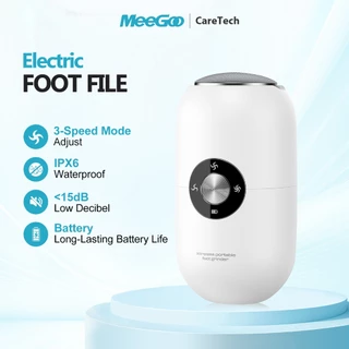 MeeGoo เครื่องขัดส้นเท้าไฟฟ้า แบบพกพา ปรับ 3 ระดับ จอ LED Electric Foot Scrubber Foot Grinder