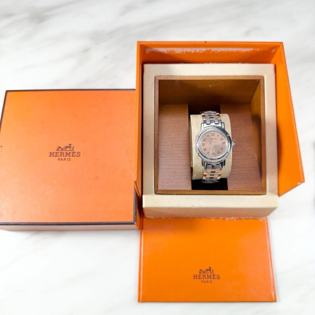 Used like new Hermes clipper CL4.210 watch Lady size