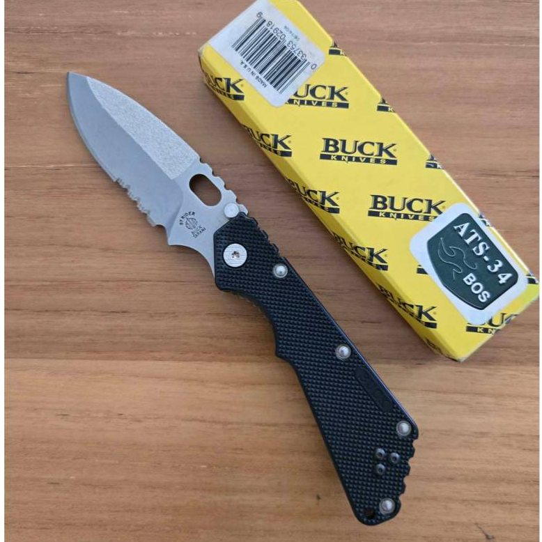 RARE มีดพับ Buck Strider 882 ATS-34 Discontinued