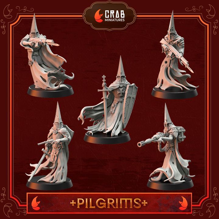 Wraith Pilgrims : Collection : Miniature Resin โมเดลบอร์ดเกม ผลิตตามสั่ง Tabletop Trench