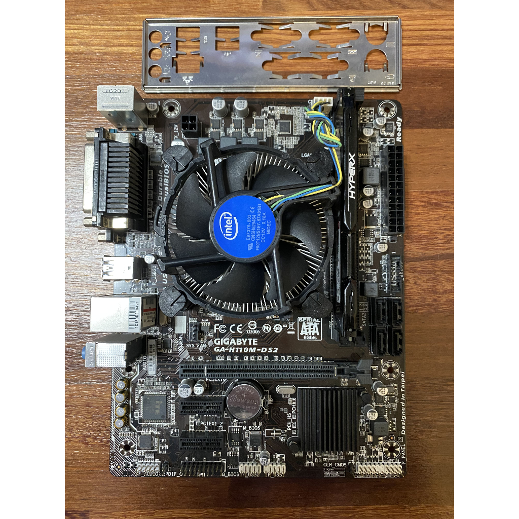 ชุดเมนบอร์ด Gigabyte ga-h110m-gs2 & i5 6500 พร้อมฮีตซิงค์ & ram kingston hyperx ddr4 8g bus 2133