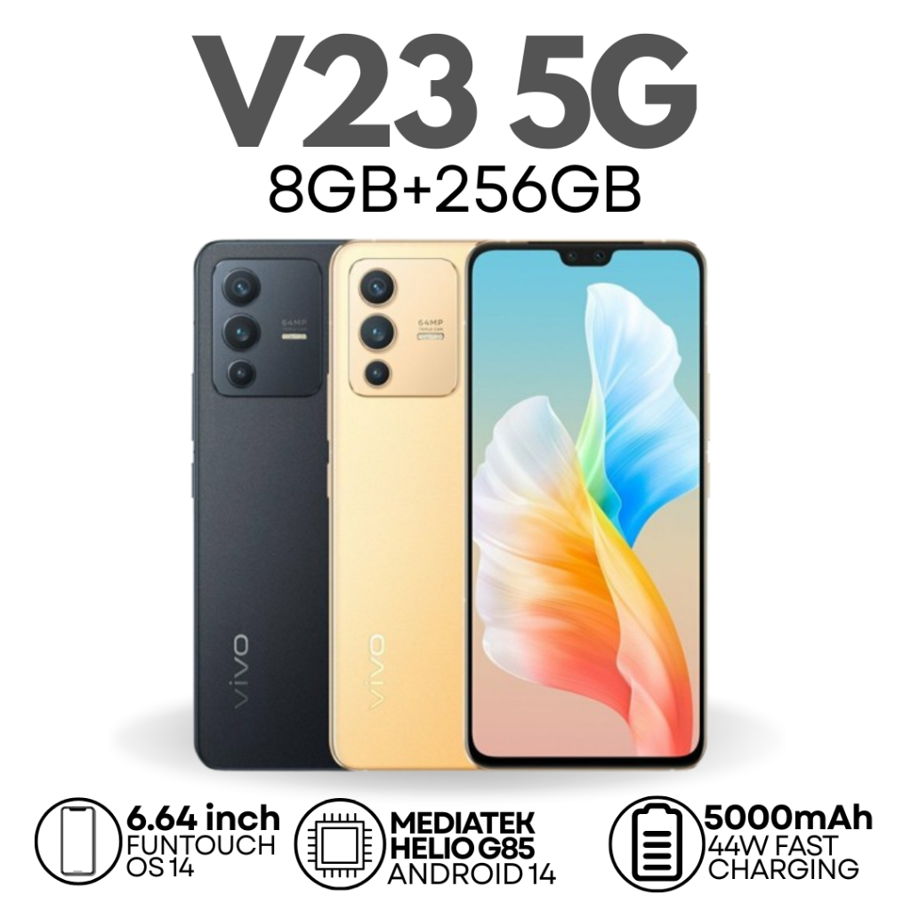 V23 8GB+256GB กล้องหน้า 50MP จอ AMOLED 6.44 นิ้ว แบต 4200mAh รองรับ 5G ประกันศูนย์