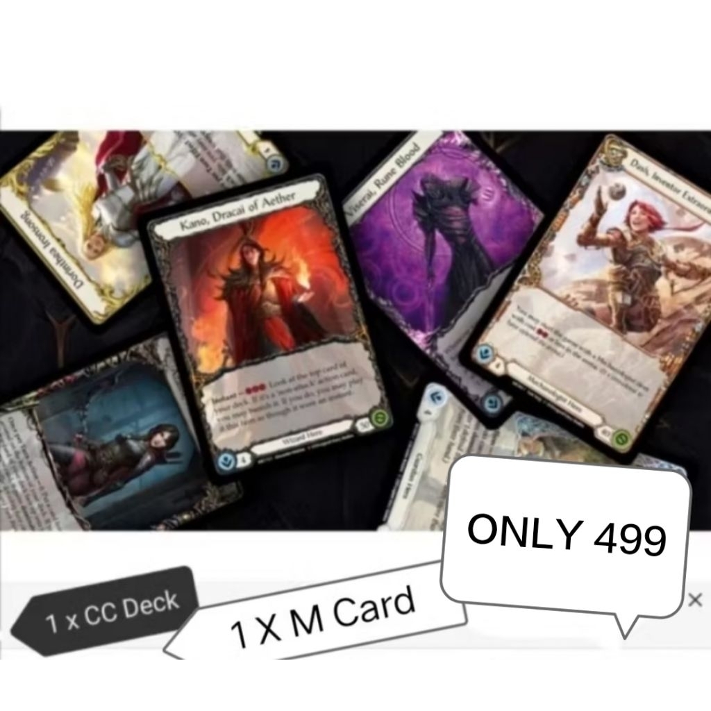 Flesh and blood:Super save Pack เดคสุดคุ้มสำหรับมือใหม่ พร้อมการ์ดหายาก1ใบ(CC Deck)​