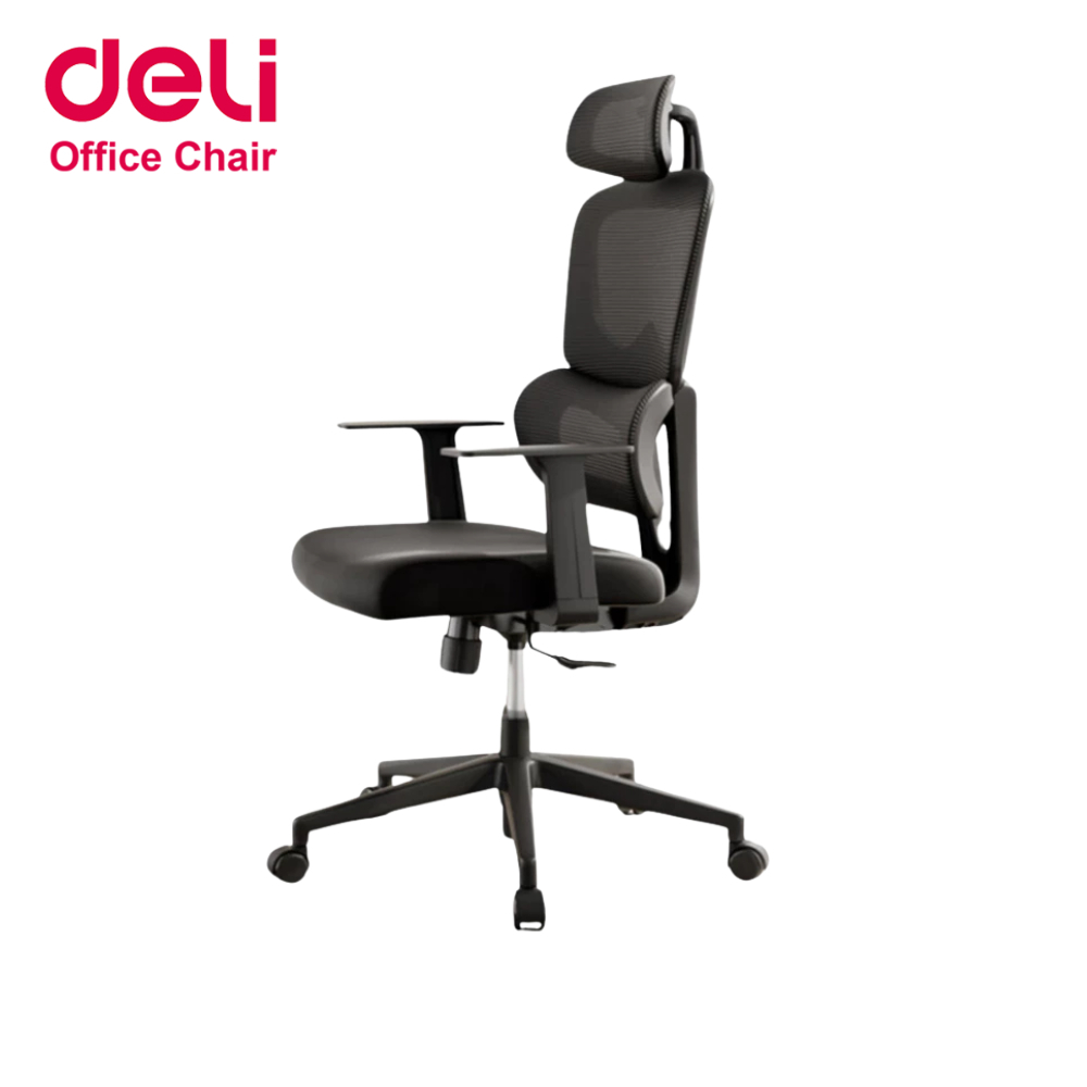 Deli เก้าอี้ออฟฟิศ เก้าอี้เพื่อสุขภาพ ปรับระดับสูงต่ำ รองรับคอและหลัง นั่งสบายไม่ร้อน Office Chair
