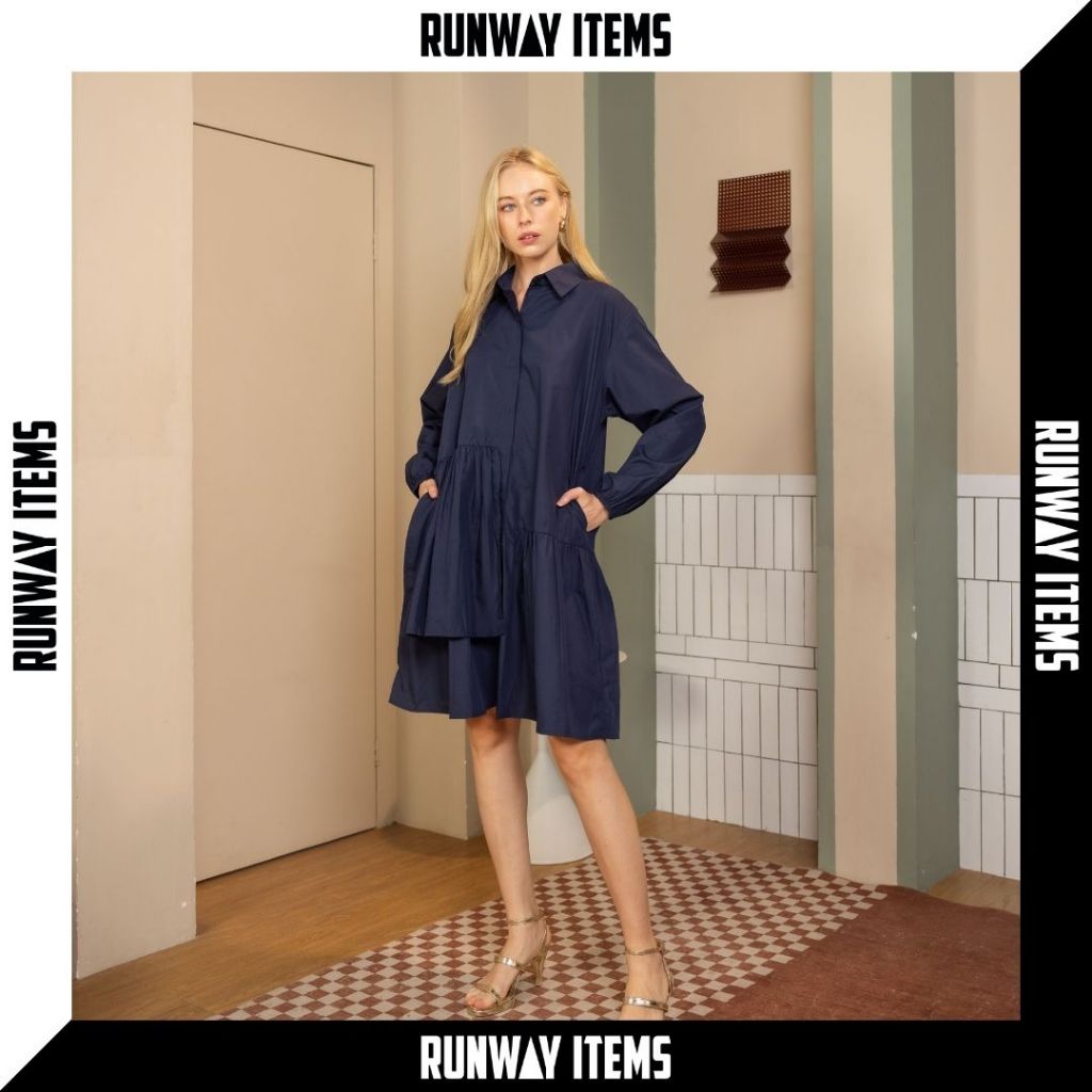 Runway Items | เดรสเชิตตัดต่อไม่เท่ากัน