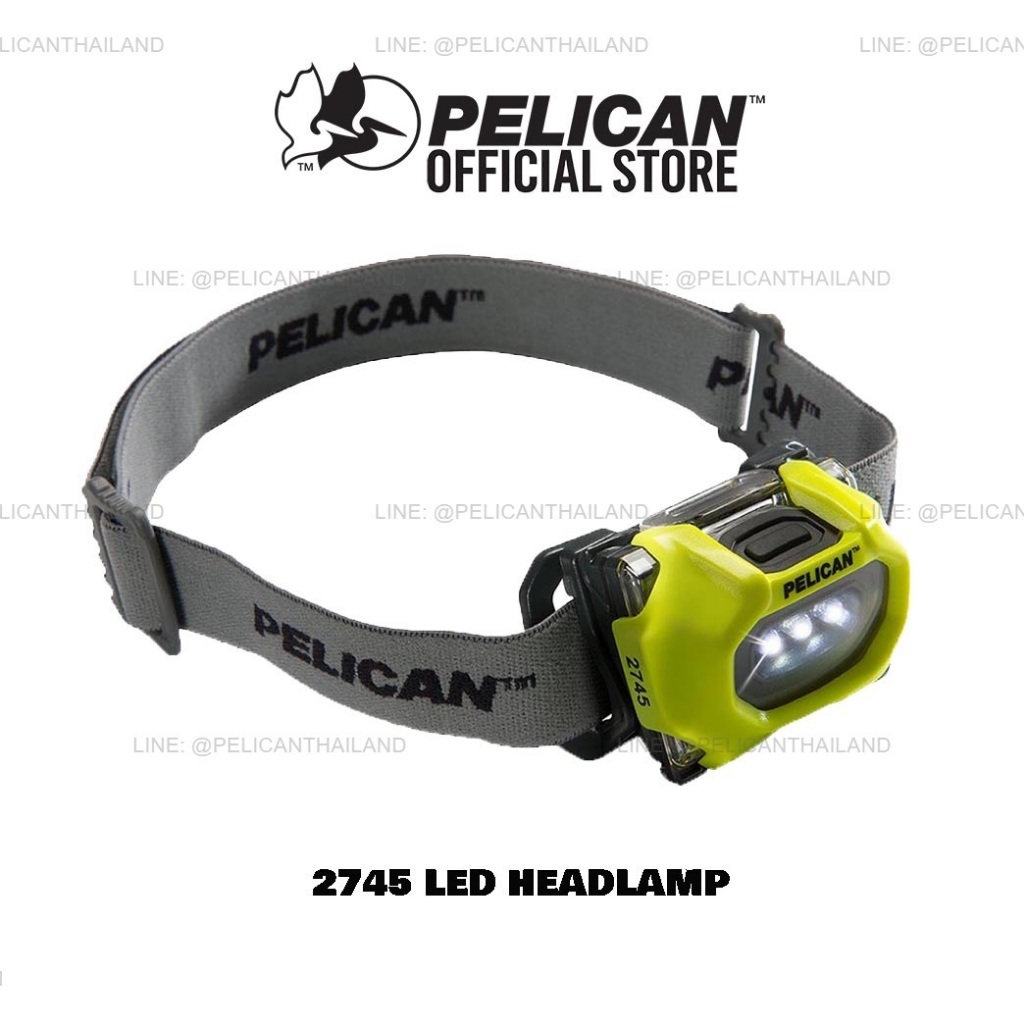 Pelican 2745 Headlamp LED Flashlight ไฟฉายกันระเบิด / ไฟฉายเชฟตี้