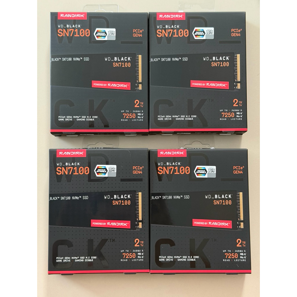 SSD WD Black SN7100 2TB  PCIE 4.0 NVMe M.2 มือ 1 ประกันศูนย์ไทย (มีของพร้อมส่ง)