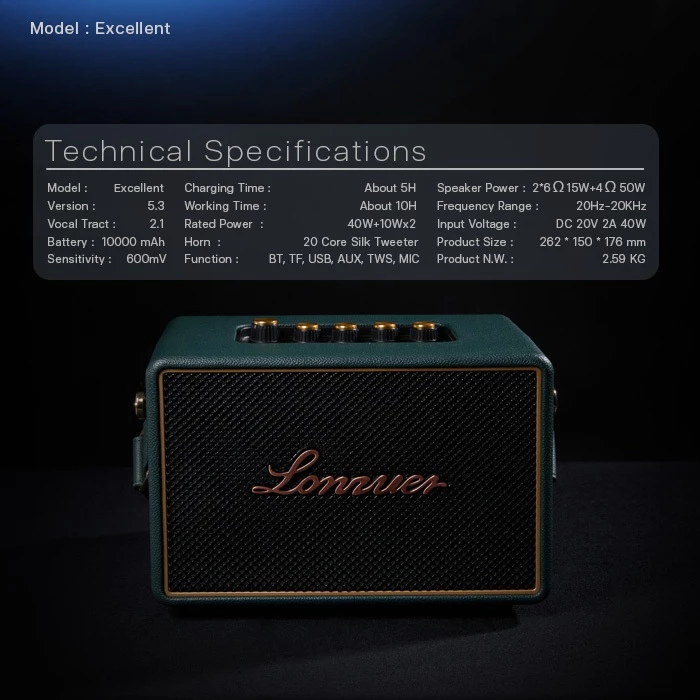 EasyandPerfect LONZUER EXCELLENT 80 W  รับประกัน 1 ปี thumbnail 5