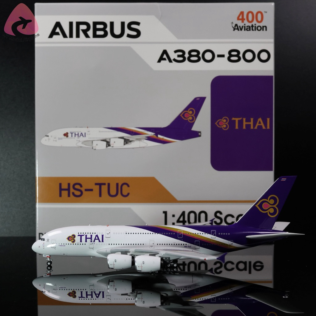 โมเดลเครื่องบิน Thai Airways A380-800 HS-TUC [AV4291] Aviation400 1:400 [พร้อมส่ง]