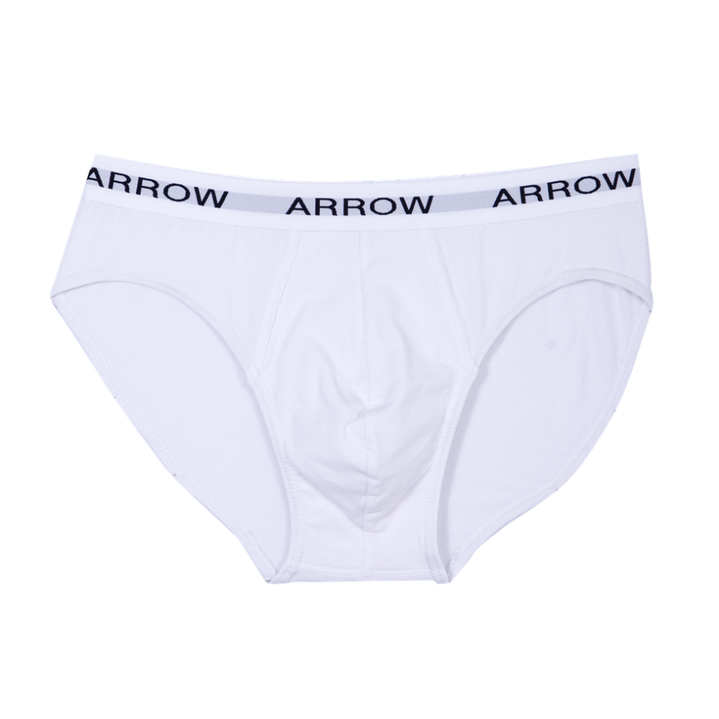 กางเกงในชาย ARROW ทรง BRIEF ขอบเอวโชว์ยางยืด สีขาว  (แพ็ค 1 ตัว) รุ่น MXCR701-WH