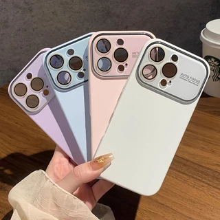 CrashStar With Logo พร้อมโลโก้ หน้าต่างบานใหญ่ ซิลิโคนเหลวแบบนุ่มเคสโทรศัพท์ iPhone 17 16 15 14 13 12 11 Pro Max Plus