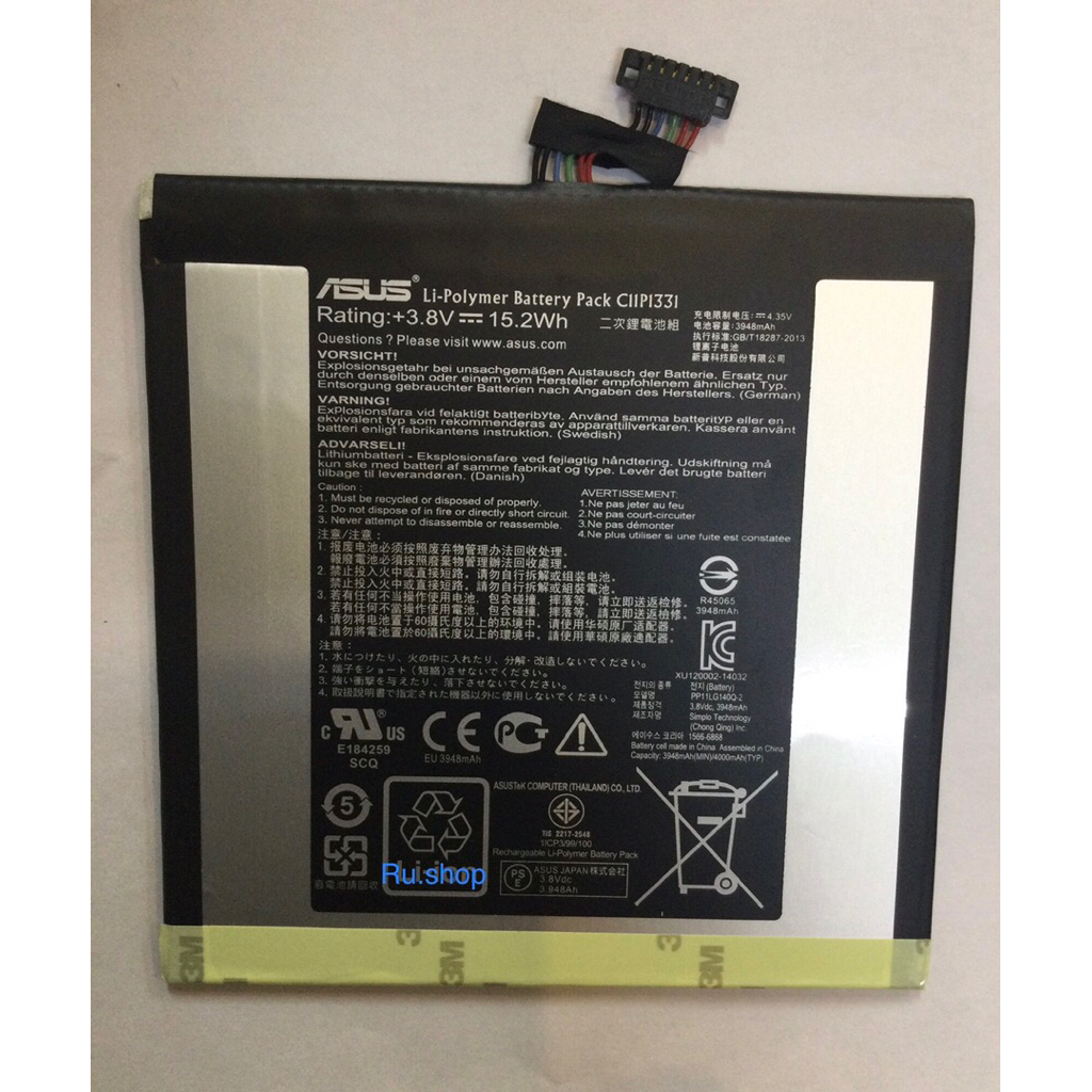 แบตเตอรี่ Asus Fone Pad 7/ Me 175 /C11P1311 รับประกัน 3 เดือน แบตTablet Asus pad7