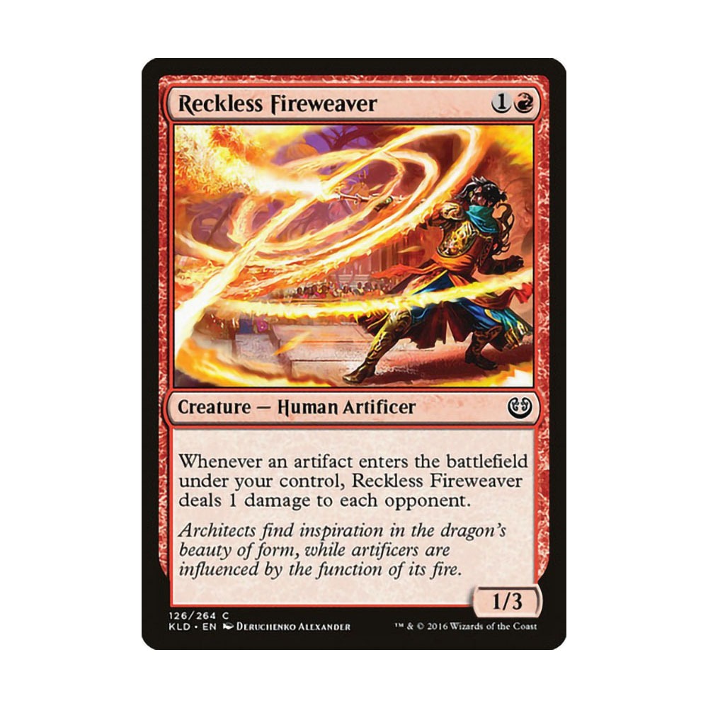 [MTG] Reckless Fireweaver [KLD] [RED] [C] - Magic the Gathering SINGLES
