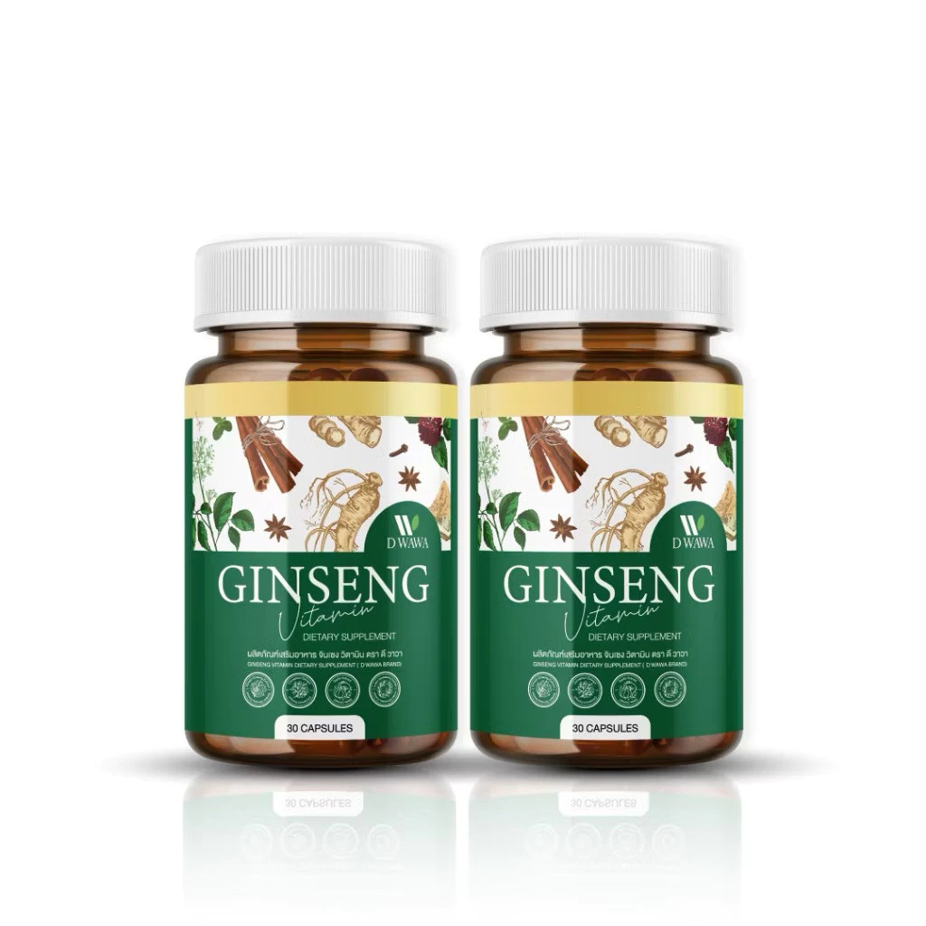 [1แถม1] ตรา ดี วาวา GINSENG โสมสกัด วิตามินรวม สมุนไพร 7ชนิด บำรุงร่างกาย เพิ่มพลัง ดูแลสมดุลร่างกาย