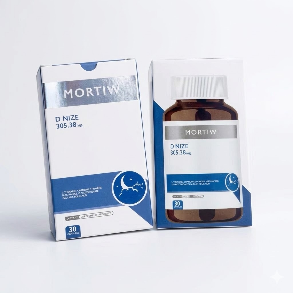 Mortiw D Nize วิตามินนอนหลับ หลับลึก ผ่อนคลาย หลับง่าย นอนไม่หลับ นอนหลับยาก 30 แคปซูล