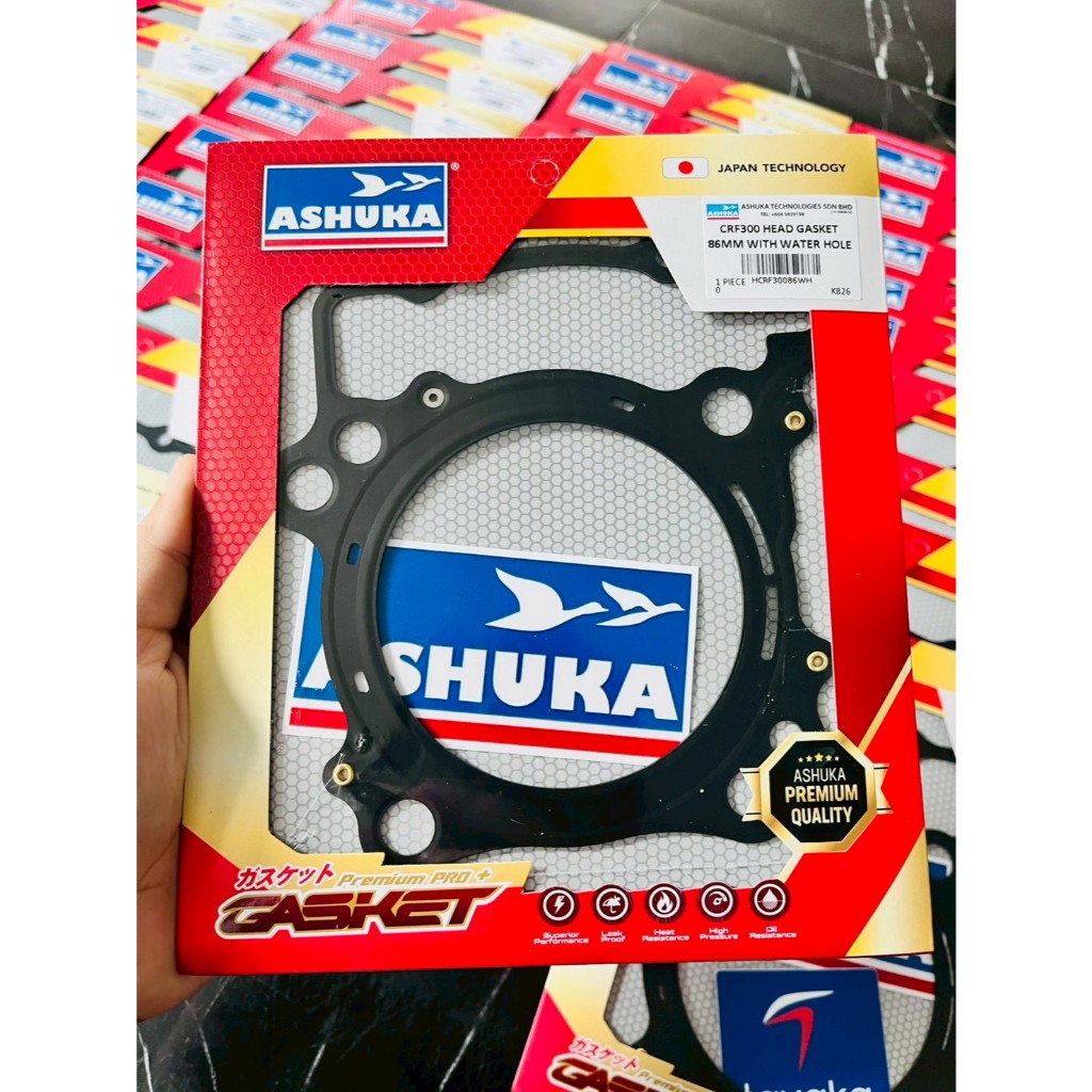 ปะเก็นฝาสูบเทปล่อน CRF300L ขนาด 80MM 85MM 86MM 88MM 90MM