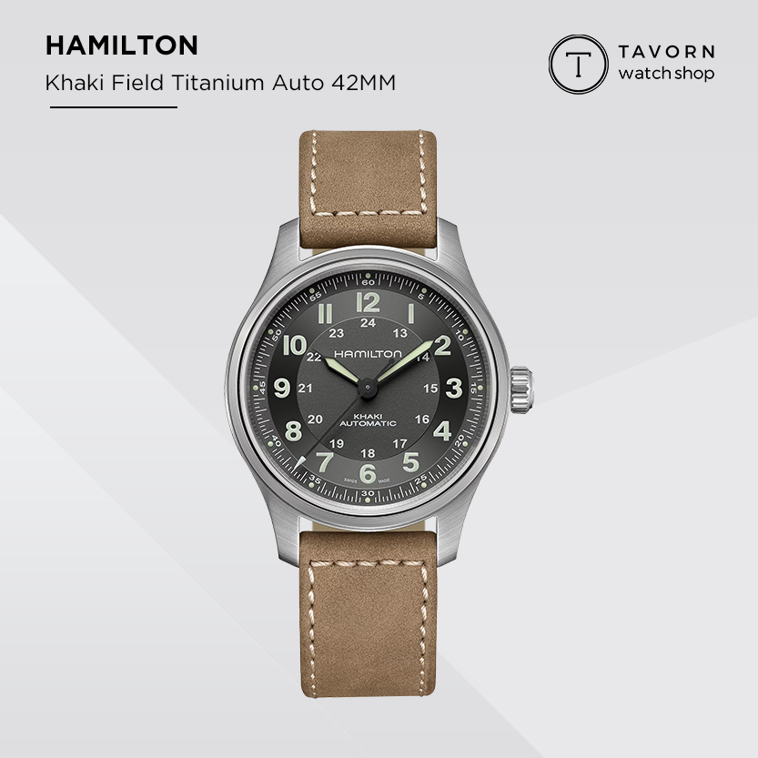 นาฬิกา Hamilton Khaki Field Titanium Auto 42mm รุ่น H70545550