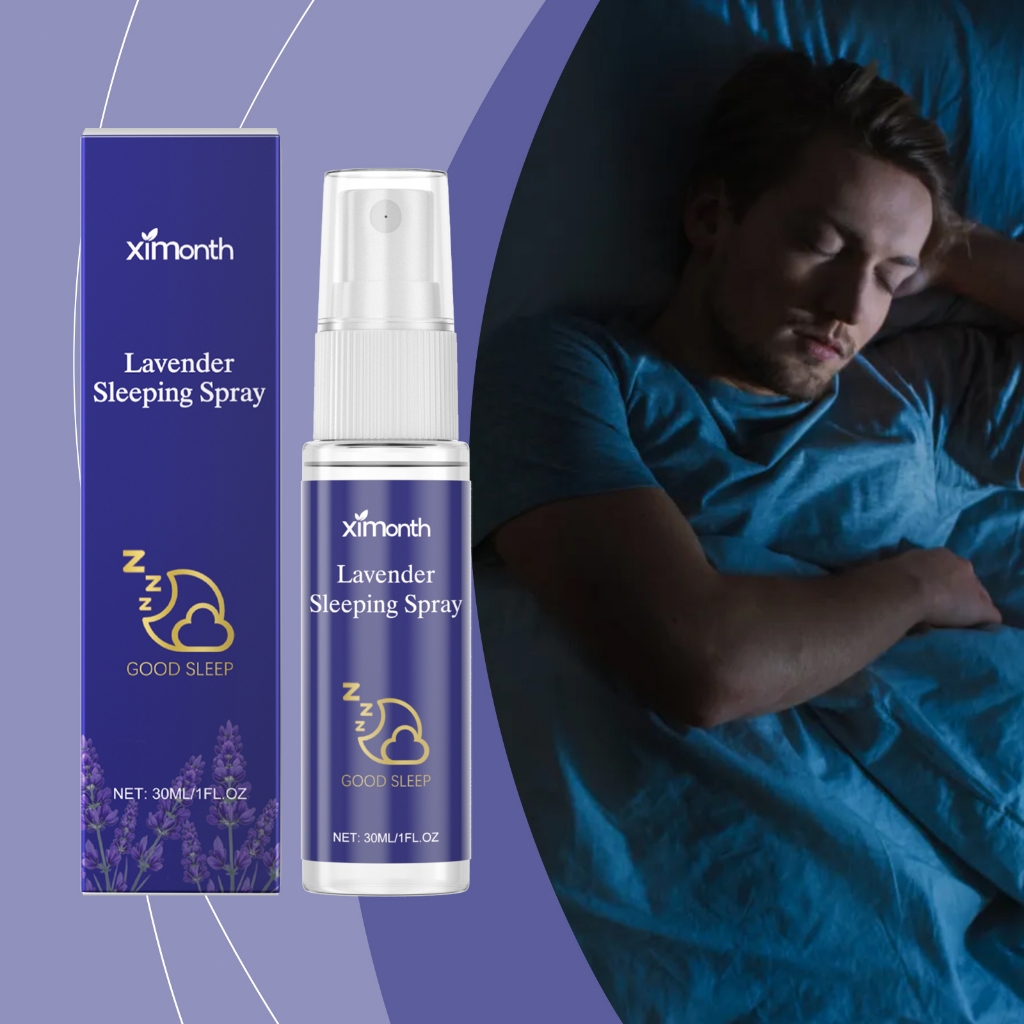 Ximonth สเปรย์นอนหลับ Lavender Sleeping Spray สเปรย์นอนหลับลึก ปรับปรุงการนอนหลับ