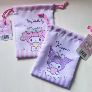 ของแท้🪴🇯🇵(1ใบ)ถุงผ้าหูรูด sanrio 14x18.5cm