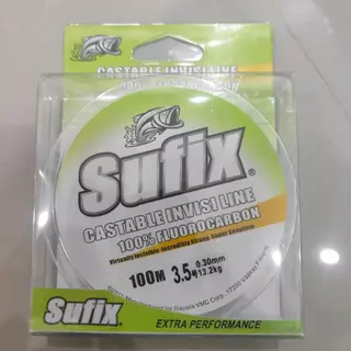สายเบ็ดตกปลา Sufix Castable Invisi Line สายฟลูโอโรคาร์บอน 100%