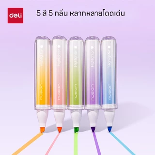 (Nusign) ชุดปากกาเน้นข้อความ รุ่น NS718 ไฮไลท์เน้นข้อความ มีกลิ่น สีสันสดใส (จำหน่าย 1 ชุด/5 สี)