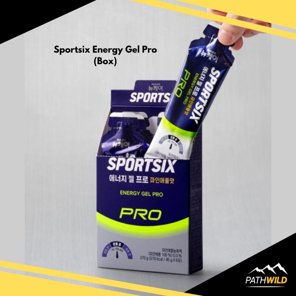Sportsix Energy Pro gel (Box) เจลให้พลังงานพกพาง่าย รสชาติดี ไม่หนืด ดูดซึมง่ายให้พลังงาน 90 kcal แบ