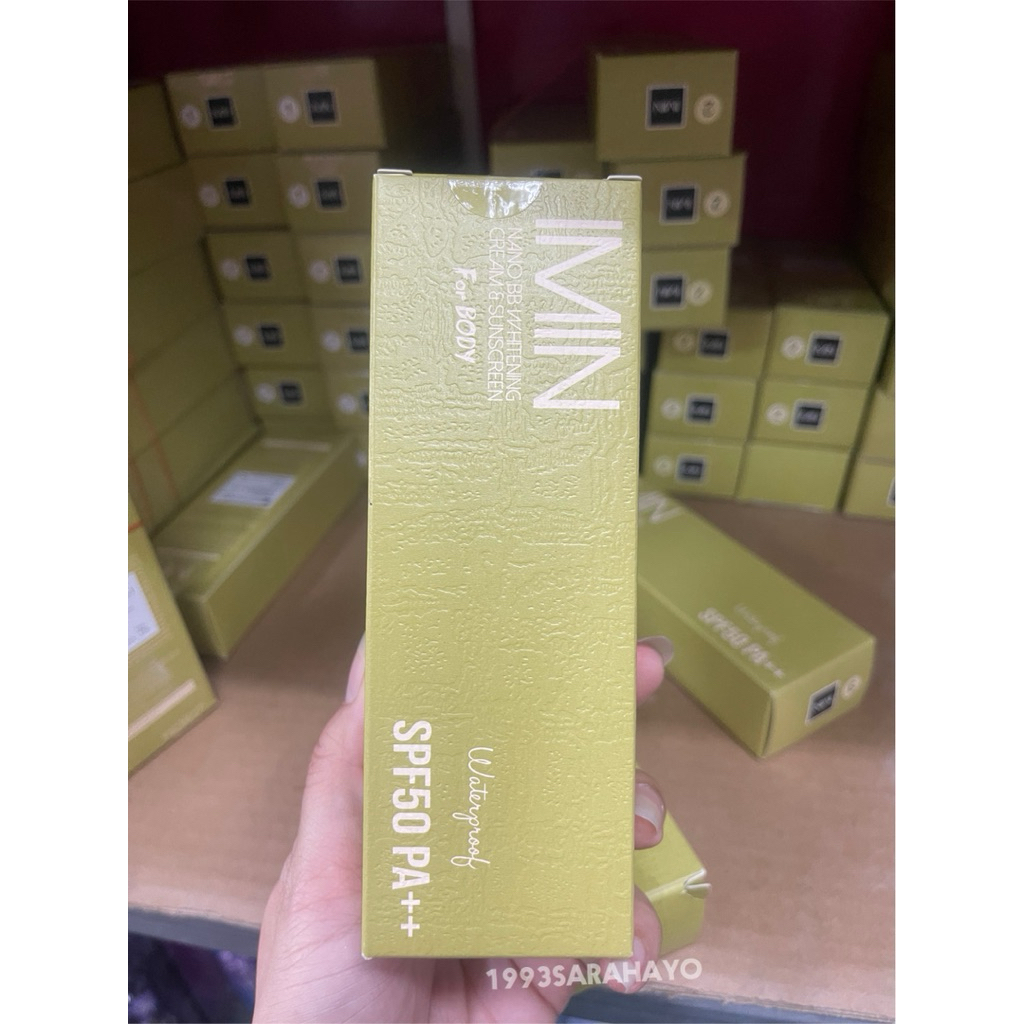 IMIN ไอมิน นาโน บีบี ไวท์แทนนิ่ง ครีม แอนด์ ซับสกรีน(50กรัม)Nano BB Whitening Cream and Subscreen 50