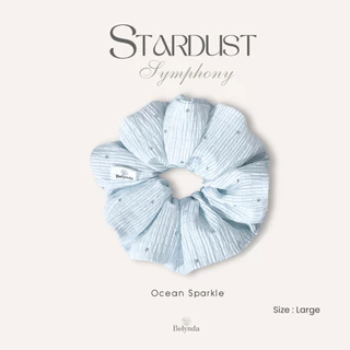 Belynda ♥ Scrunchies ♥ Stardust Symphony ยางรัดผมโดนัท ประดับเพชรแฟชั่น หรูหรา วิ๊บๆวับๆ