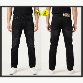 กางเกงยีนส์ขายาวผู้ชาย ทรงกระบอกกึ่งเดฟ Slim fit แบรนด์ [TIM'S MONEY] แท้ ผ้ายืด เป้าซิป