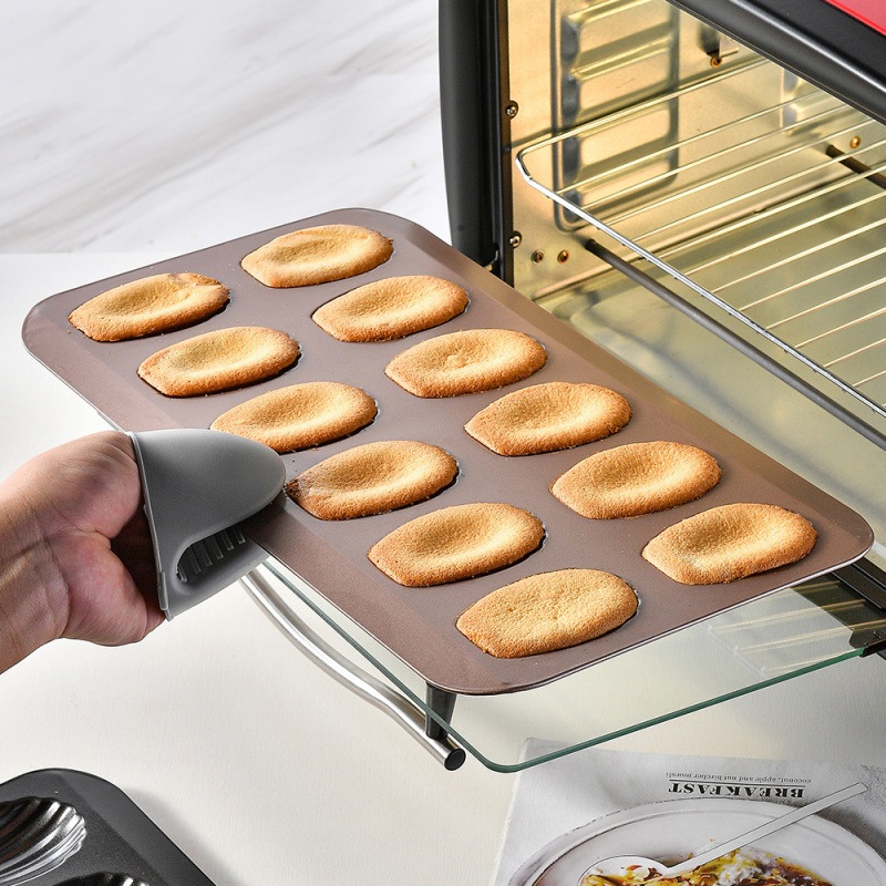 พิมพ์มาเดอลีน madeleine เคลือบ Non-stick 6 หลุม,12 หลุม