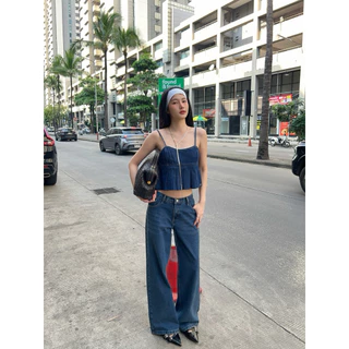 Feya top เสื้อสายเดียวยีนส์