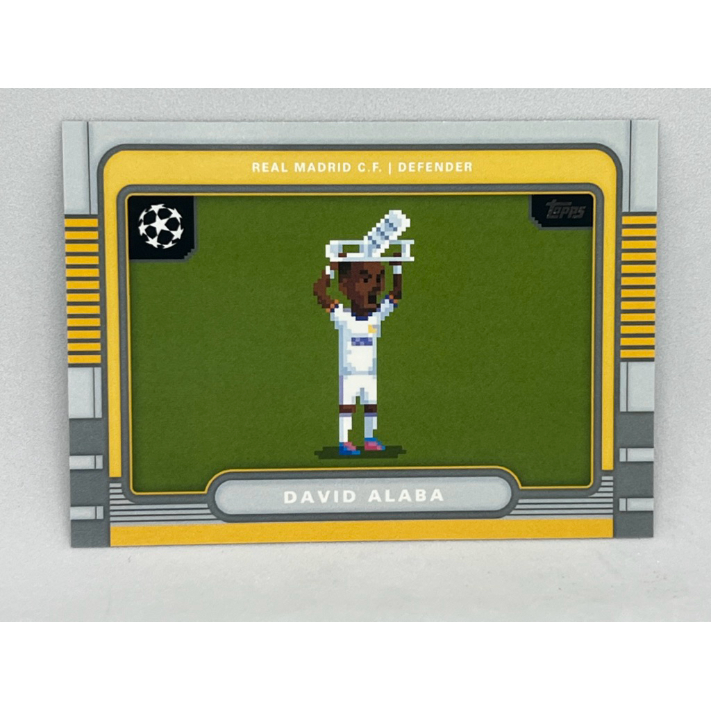 การ์ดฟุตบอล Topps 2024 - 2025 UCC David Alaba 8 Bits Base