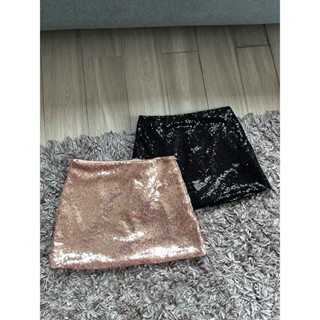 Glam Skirt กระโปรงปักเลื่อมWink ทรงเอพร้อมซับในกางเกง งานสวย…