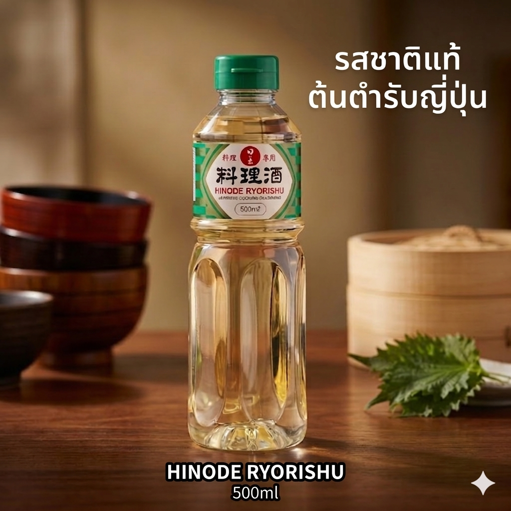Ryorishu Cooking Sake สาเก สำหรับปรุงอาหาร จากญี่ปุ่น 🇯🇵 เหล้าสาเก สำหรับปรุงอาหาร ช่วยให้อาหารมีรสกลมกล่อม 500ml