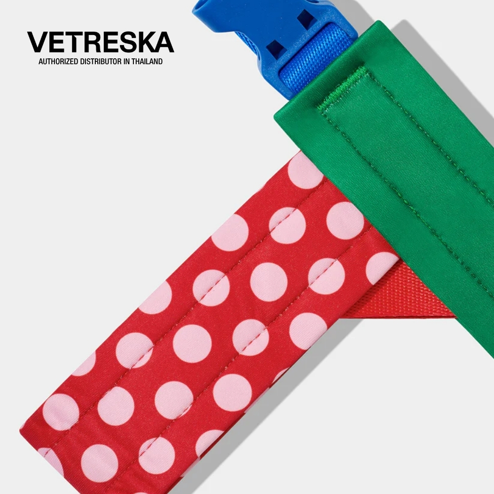 VETRESKA طقم حزام صدر ومقود للكلاب Chroma — أحمر — صورة 6