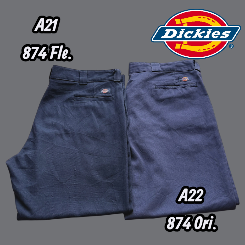 [Used A21, A22] 📌กางเกง  Dickies 874 Flex เอว 42" / Dickies 874™ Original Fit เอว 42" สี Navy Blue แ