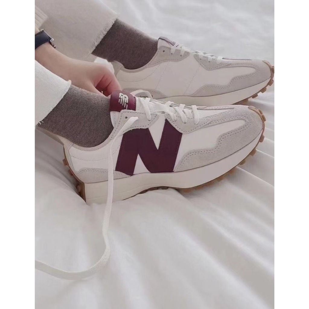 🔥เป็นของแท้ 100%New Balance 327 NB 327 รองเท้าบาสสำหรับผู้ชาย และผู้หญิง