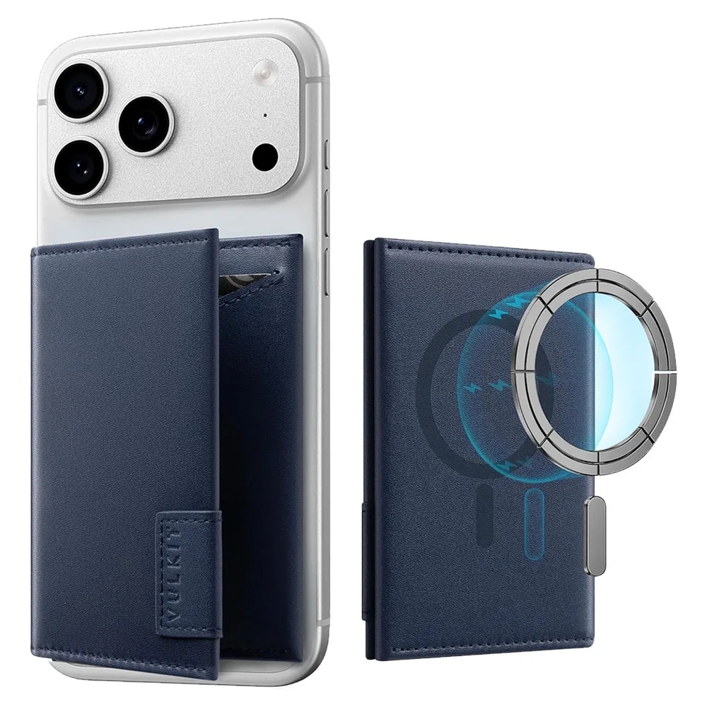 Vulkit VPA111 Magnetic Card Holder Wallet ที่เก็บบัตรติดหลังมือถือ กระเป๋าใส่บัตรแบบ Magnetic
