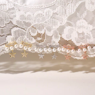 Socrush.bkk | TWINKLE PEARL earrings | Twinkle pearl | SE-024 | ต่างหู ดาว มุก