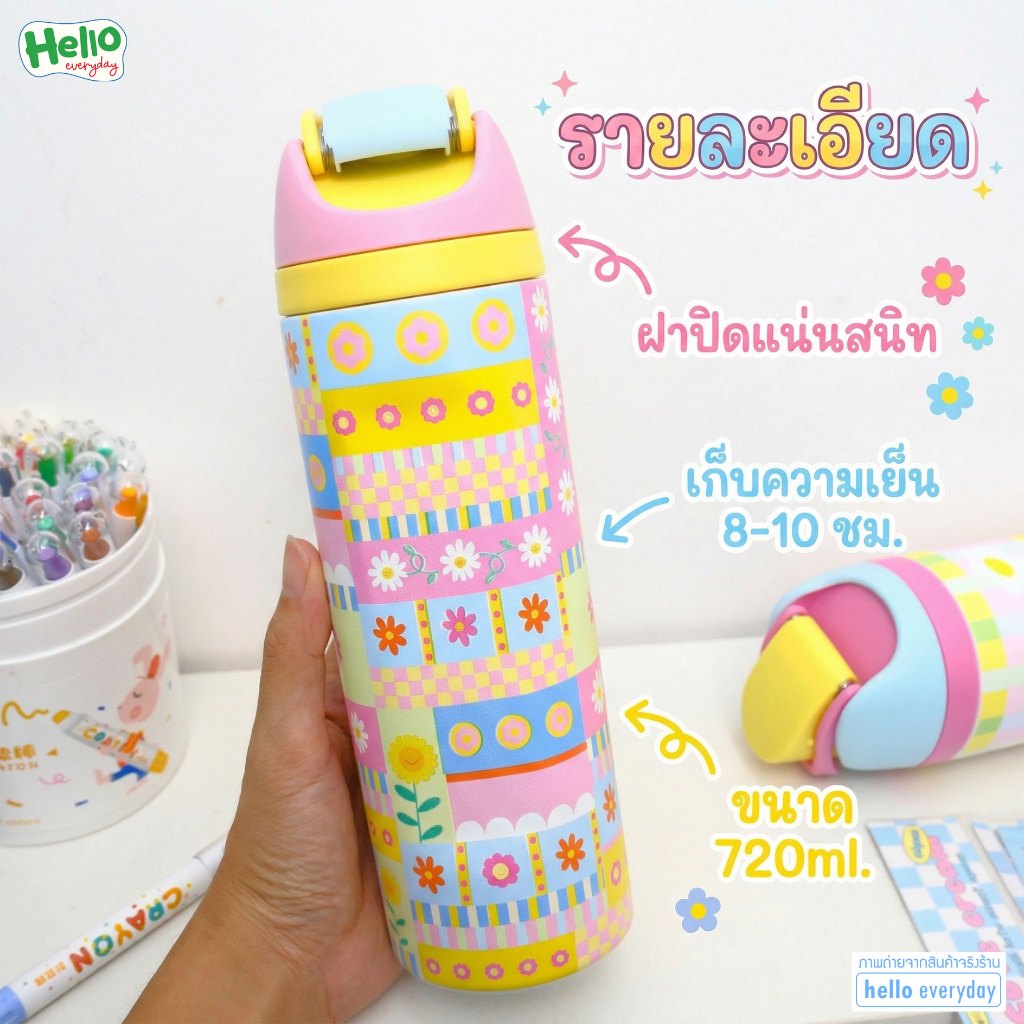all write กระบอกน้ำเก็บความเย็น 24oz/720ml. รูปที่ 5