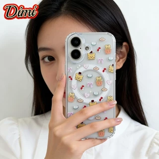 เคสใสชาร์จได้ เคสใสลายการ์ตูน for iPhone 11 12 13 14 15 16 17 pro max 17promax 16promax 15promax 16plus 15plus 14plus