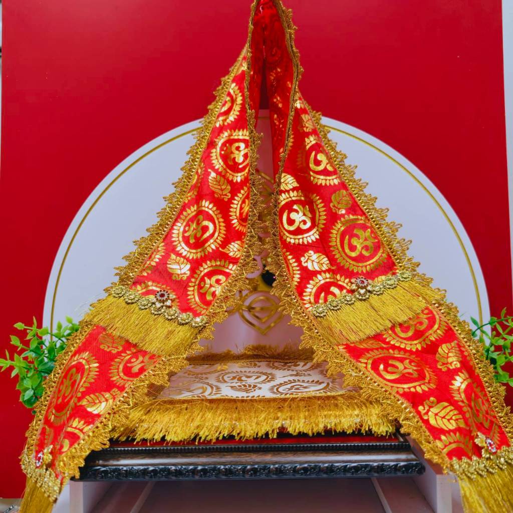 สไบโอมแดงใหญ่ 100 cm ถวายองค์เทพทั้งปวง